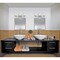 Westinghouse Fixture Wall UnMount 60W 3-Light Hansen, Chrome White Linen Cylinder Glass 63438B - alternate 4